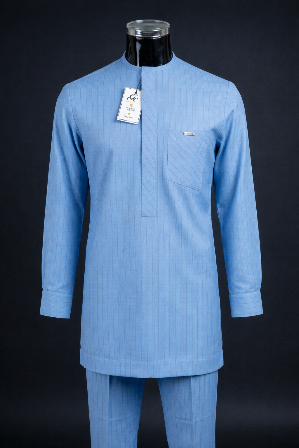 Ensemble kaftan Bleu Ciel