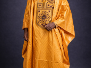 Grand Boubou Jaune Moutarde