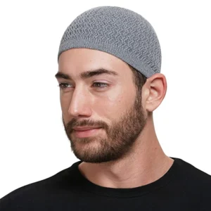 Bonnet de prière tricoté pour hommes musulmans